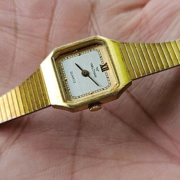 Waltham Accessories - Vintage Waltham Women Wristwatch Japan Movt Analog Quartz Gold Tone Wrist Watch
